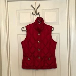 Petite red Talbots vest